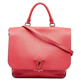 Louis Vuitton-Sac à main Volta en cuir-Rouge
