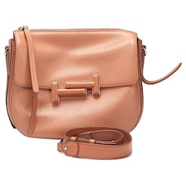 Tod's-Double T Crossbody Bag-Brown