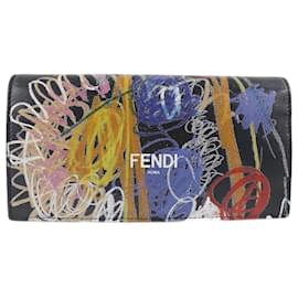 Fendi-x Noel Fielding Continental Wallet-Black
