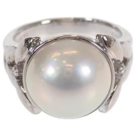 Tasaki-18K anello di perle-Argento