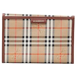 Burberry-Haymarket Check Canvas Book Cover-Brown