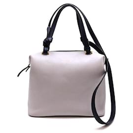 Céline-Small Leather Soft Cube Bag-Grey