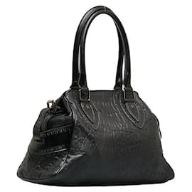 Fendi-Etniko Leather Handbag-Brown