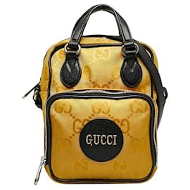 Gucci-GG Econyl Off The Grid Crossbody Bag-Yellow