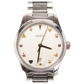 Gucci-Zeitlose Quarz-Armbanduhr-Silber