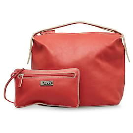 Loewe-Leather Handbag-Red