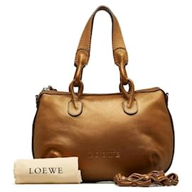 Loewe-Lederhandtasche-Braun