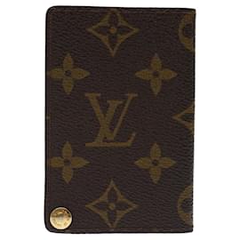 Louis Vuitton-Louis Vuitton Porte carte simples-Marrom