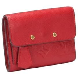 Louis Vuitton-Monogram Empreinte Pont Neuf Compact Wallet-Red