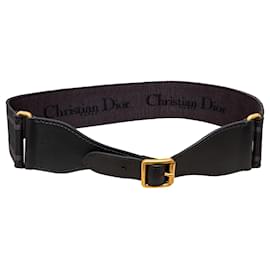 Dior-Christian Dior Wide Canvas Belt-Black,Other