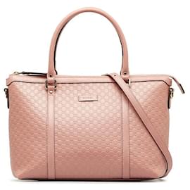 Gucci-Handtasche aus Microguccissima-Leder-Pink
