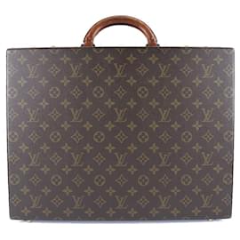 Louis Vuitton-Crusher Businesstasche mit Monogramm-Braun