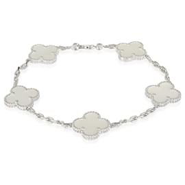 Van Cleef & Arpels-Van Cleef & Arpels Vintage Alhambra Bracelet en nacre en 18K or blanc-Autre