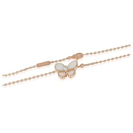 Van Cleef & Arpels-Van Cleef & Arpels Two Butterfly Mother Of Pearl Pendant in 18k Rose Gold-Other