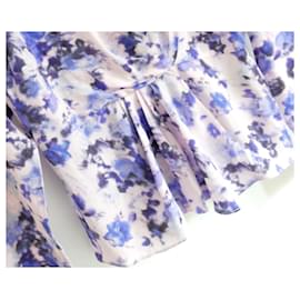 Isabel Marant-Blusa estampada floral borrosa Isabel Marant Fidaje-Azul,Púrpura