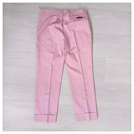Prada-Pantalones Prada rosa de los años 2000-Rosa