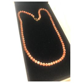Autre Marque Colar de ouro e coral rosa Coral