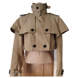 Trench Burberry Prorsum Castaño Camello