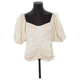 Isabel Marant-Silk wrap blouse-White