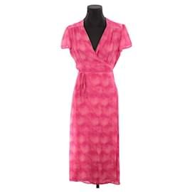 Autre Marque-Silk dress-Pink