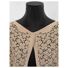 Armani-Leather cardigan-Beige