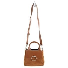 Claudie Pierlot Lederhandtasche Kamel