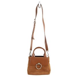 Claudie Pierlot Leather Handbag Camel