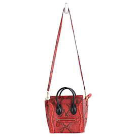 Céline-handbag with shoulder strap-Red