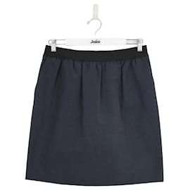 Céline-cotton skirt-Navy blue