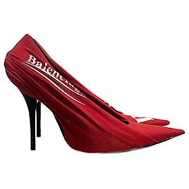 Balenciaga-BALENCIAGA  Heels T.eu 40 cloth-Red