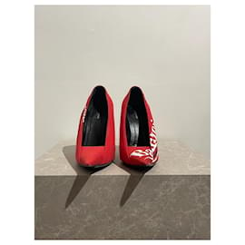 Balenciaga-BALENCIAGA  Heels T.eu 40 cloth-Red