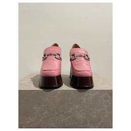 Gucci-GUCCI  Flats T.it 41 leather-Pink