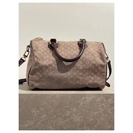 Louis Vuitton-LOUIS VUITTON  Handbags T.  cloth-Dark red