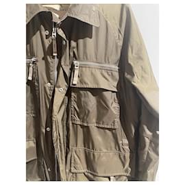 Burberry-BURBERRY  Jackets T.International XL Polyester-Khaki