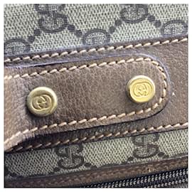 Autre Marque-Gucci Beige Multi GG Supreme Travel Suitcase-Beige