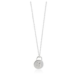 Tiffany & Co-TIFFANY & CO. Ciondolo con lucchetto in argento sterling-Argento,Metallico