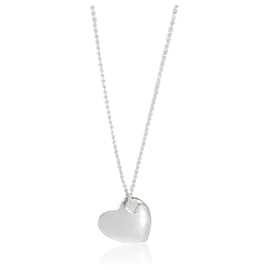Tiffany & Co-TIFFANY & CO. Heart Cut Out Pendant in Sterling Silver-Silvery,Metallic