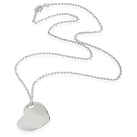 Tiffany & Co-TIFFANY & CO. Heart Cut Out Pendant in Sterling Silver-Silvery,Metallic