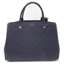 Louis Vuitton-Louis Vuitton Monogramm Empreinte Montaigne MM Lederhandtasche M42746 In sehr gutem Zustand-Andere