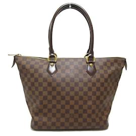 Louis Vuitton-Louis Vuitton Damier Ebene Saleya MM  Canvas Handbag N51182 In sehr gutem Zustand-Andere