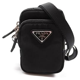 Prada-Prada Tessuto Mini Crossbody Pouch  Canvas Crossbody Bag 2ZT024 in Excellent condition-Other