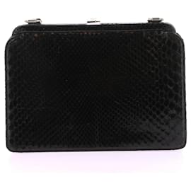 Autre Marque-NON SIGNE / UNSIGNED  Handbags T.  Exotic leathers-Black