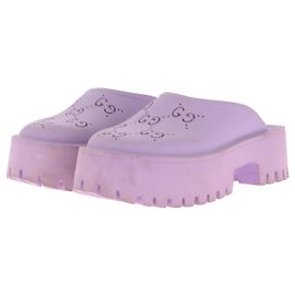 GUCCI  Mules & clogs T.eu 37 rubber Purple