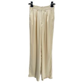 ANINE BING Hose T.fr 34 Silk Weiß