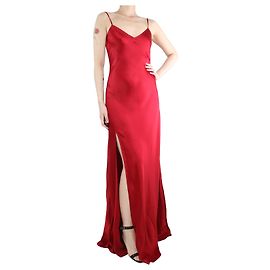 Staud Rotes Satin-Unterkleid - Größe M Rot