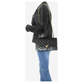 Chanel-Black vintage 1996-97 medium Classic Double Flap bag-Black