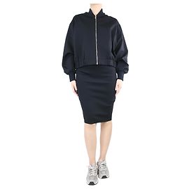 The row Set gonna a tubino e bomber in nylon nero - taglia S Nero