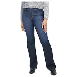 J Brand-Calça jeans flare azul escuro - tamanho UK 14-Azul