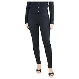 Dolce & Gabbana-Black elasticated trousers - size UK 12-Black