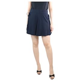Chloé-Blue side-tie detail mini skirt - size UK 10-Blue